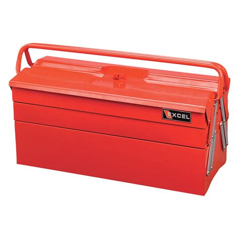 excel tb122b red 5 tray cantilever metal tool box red|Excel Hardware 5tray Cantilever Portable Metal Toolbox Storage .